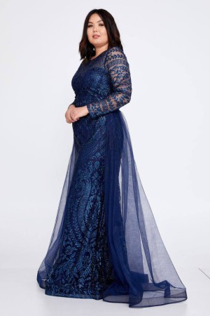 219716 Navy blue Evening dress