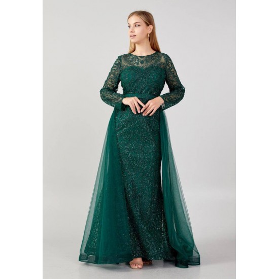 219718 Emerald Green Evening dress