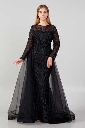 219719 black Evening dress