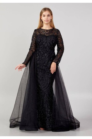 219719 TOPTAN SİYAH ABİYE