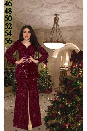 219726 TOPTAN BORDO ABİYE