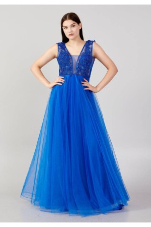 219728 TOPTAN MAVİ ABİYE