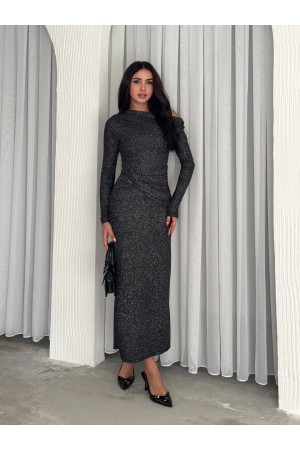 219911 TOPTAN SİYAH ELBİSE