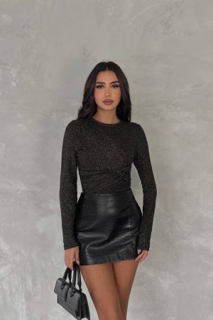 219925 TOPTAN SİYAH BLUZ