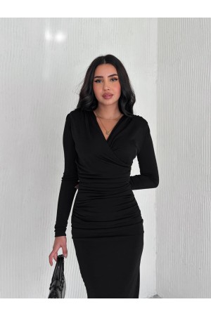 219929 TOPTAN SİYAH ELBİSE