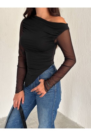 219936 TOPTAN SİYAH BLUZ