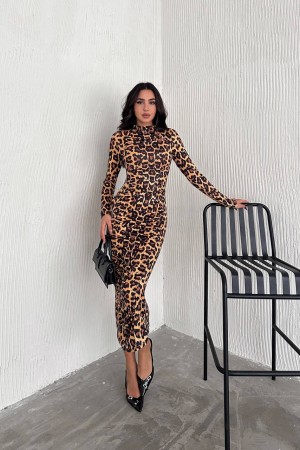 219941 leopard DRESS
