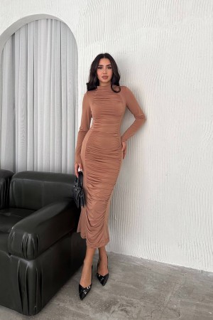 219943 beige DRESS