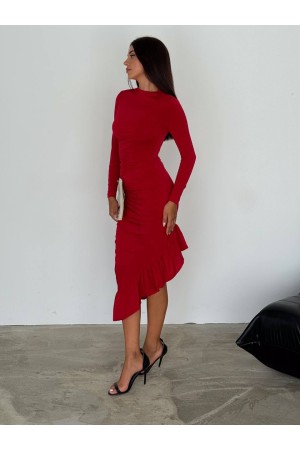 219956 red DRESS