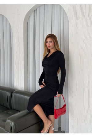 219963 TOPTAN SİYAH ELBİSE