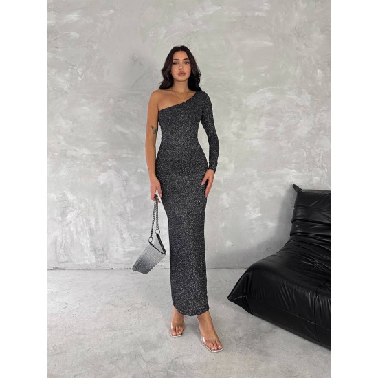 219984 TOPTAN ANTRASİT ELBİSE