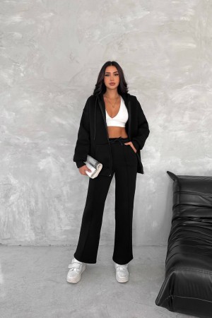 219995 TOPTAN SİYAH EŞOFMAN TAKIM