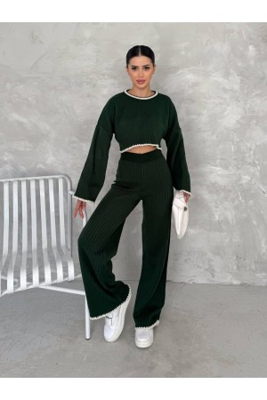 220000 TOPTAN ZÜMRÜT YEŞİL PANTOLON TAKIM