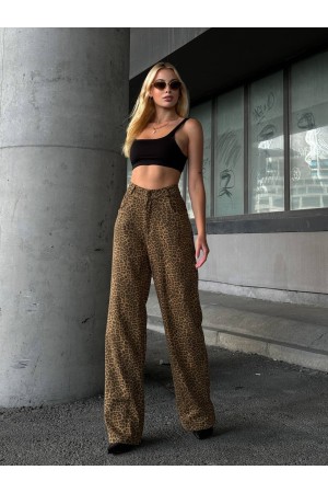 220086 leopard TROUSERS