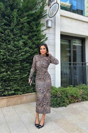 220091 leopard DRESS