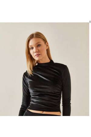 220100 TOPTAN SİYAH BLUZ