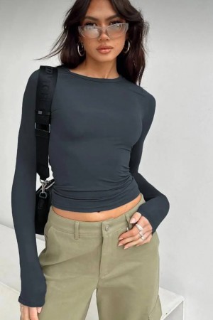 220109 TOPTAN ANTRASİT BLUZ