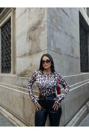 220113 TOPTAN LEOPAR BLUZ