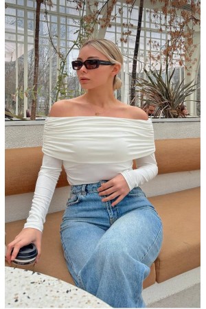 220118 TOPTAN BEYAZ BLUZ