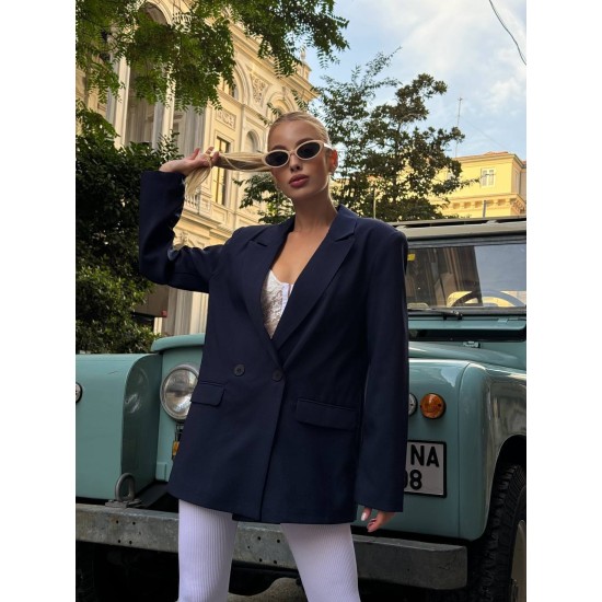 220129 Navy blue JACKET