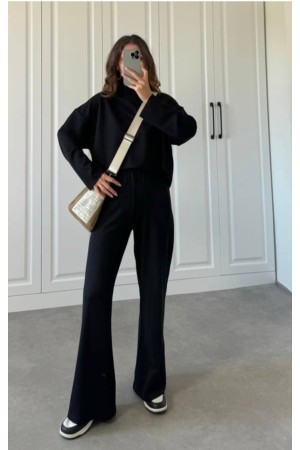 220136 TOPTAN SİYAH PANTOLON TAKIM