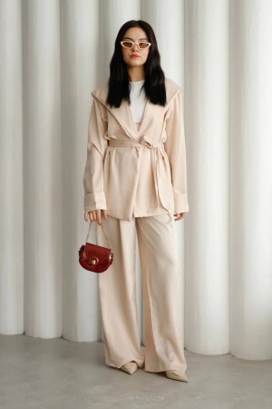 220141 TOPTAN BEJ PANTOLON TAKIM