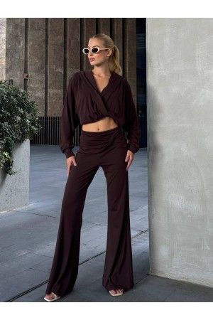 220142 TOPTAN KAHVE PANTOLON TAKIM