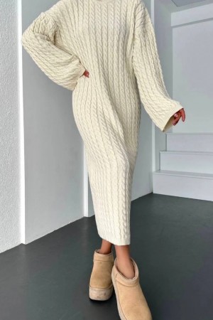 220145 TOPTAN BEJ ELBİSE