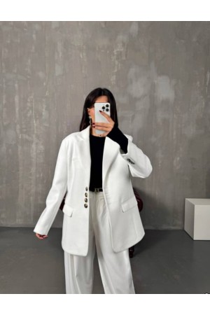 220154 TOPTAN BEYAZ CEKET