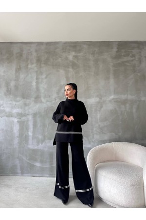 220165 TOPTAN SİYAH PANTOLON TAKIM