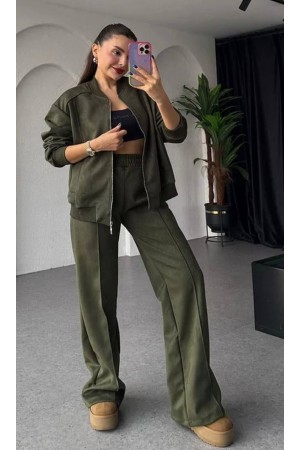 220181 TOPTAN HAKİ EŞOFMAN TAKIM