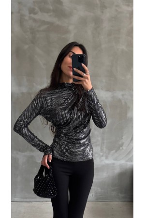 220187 TOPTAN GRİ BLUZ