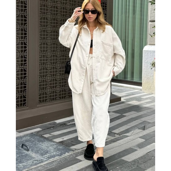 220208 ecru Pants suit