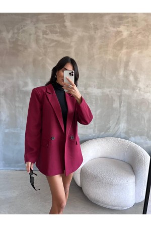 220236 TOPTAN BORDO CEKET