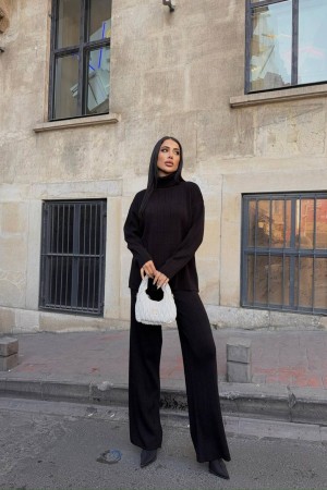 220244 TOPTAN SİYAH PANTOLON TAKIM