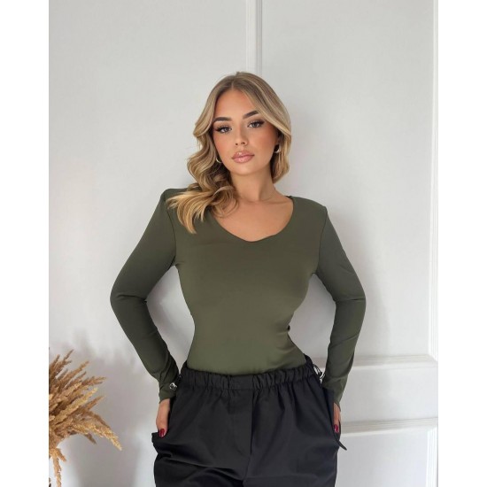 220247 khaki BLOUSE