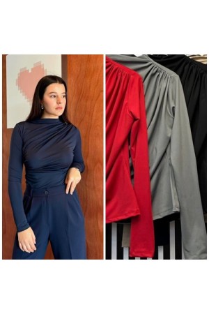 220266 TOPTAN GRİ BLUZ