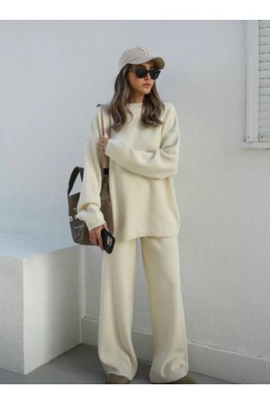 220269 TOPTAN EKRU PANTOLON TAKIM