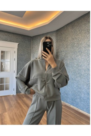 220273 TOPTAN HAKİ EŞOFMAN TAKIM