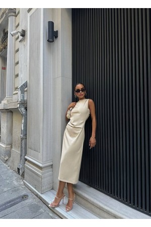 220286 TOPTAN BEJ ELBİSE