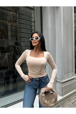 220333 TOPTAN BEJ BLUZ