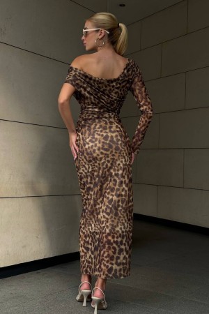 220364 leopard DRESS