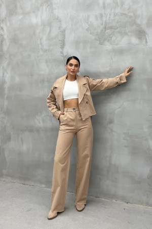 220378 TOPTAN BEJ PANTOLON TAKIM