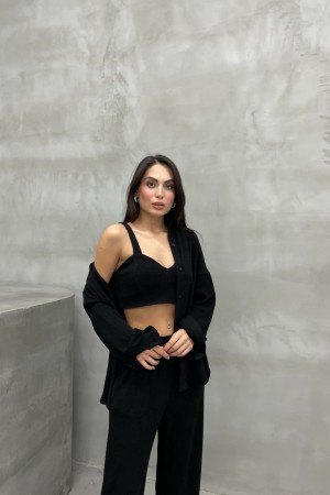 220405 TOPTAN SİYAH PANTOLON TAKIM