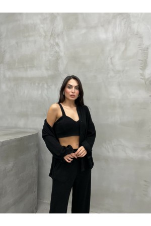 220405 TOPTAN SİYAH PANTOLON TAKIM