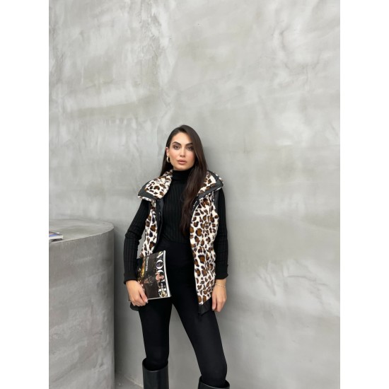 220408 leopard WAISTCOAT