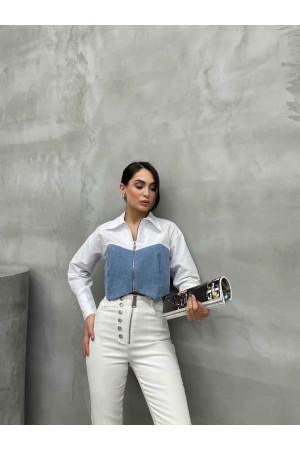 220417 TOPTAN BEYAZ GÖMLEK