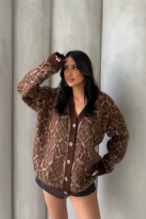 220426 leopard CARDIGAN