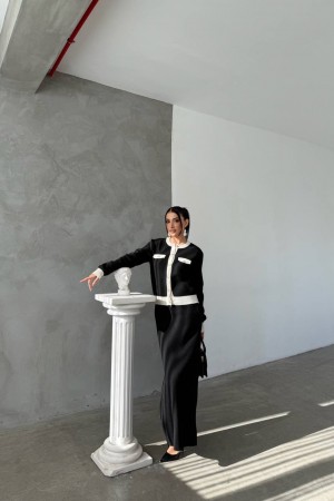 220439 TOPTAN SİYAH ETEK TAKIM