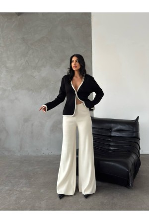 220442 TOPTAN SİYAH PANTOLON TAKIM